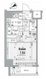 メイクスデザイン三軒茶屋 704 間取り図