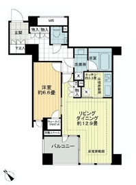 プレミスト赤坂檜町公園 5階 間取り図