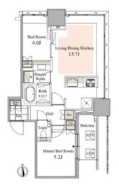 タワーコート北品川 702 間取り図