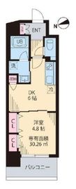 ルカナル門前仲町 404 間取り図