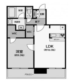 リガーレ日本橋人形町 8階 間取り図