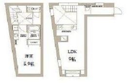 エスセナーリオ南麻布 001 間取り図