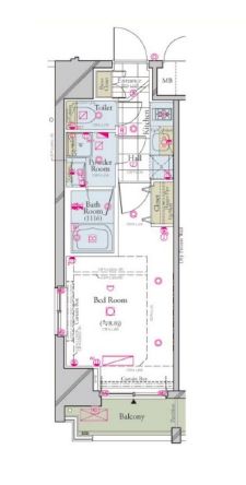 コンシェリア三田 5階 間取り図