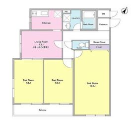 グロリア学芸大 303 間取り図