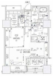 ローレルタワールネ浜松町 8階 間取り図