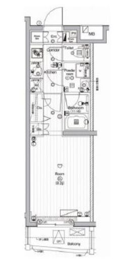 プレミアムキューブ下北沢 2階 間取り図