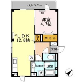 六本木スカイエ 401 間取り図