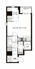レックスガーデン神楽坂北町 601 間取り図