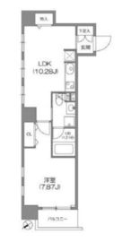 ルクレ新川レジデンス 302 間取り図