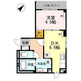 六本木スカイエ 203 間取り図