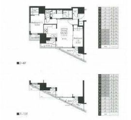 フレンシア四谷左門町 1201 間取り図