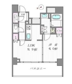 ジェノヴィア浅草橋グリーンヴェール 12階 間取り図