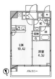 アーデン麻布十番 601 間取り図