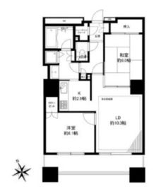 西早稲田シティタワー 20階 間取り図