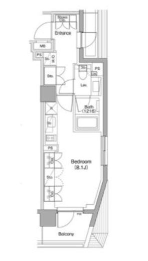 ザ・パークハビオ碑文谷 408 間取り図