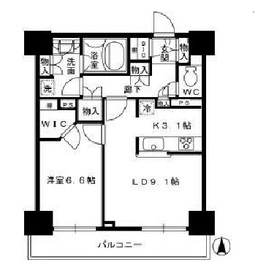 ライオンズ四谷タワーゲート 18階 間取り図