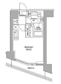 ザ・パークハビオ蒲田 303 間取り図