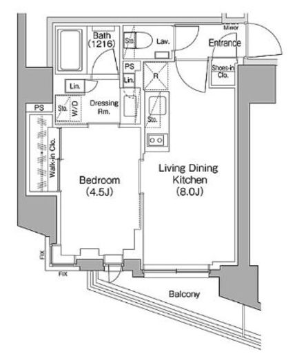 ザ・パークハビオ蒲田 704 間取り図