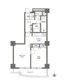 文京グリーンコートビュータワー本駒込 A307 間取り図