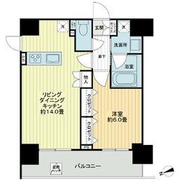 ユニーブル銀座東 12階 間取り図