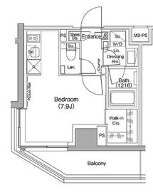 ザ・パークハビオ駒込 701 間取り図