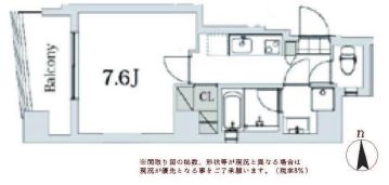 グランデュオ広尾 401 間取り図