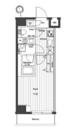 プレミアムキューブG北新宿 6階 間取り図