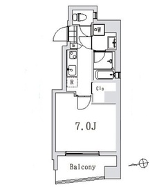 グランデュオ広尾 601 間取り図