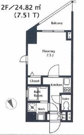 サングラータ広尾 2F1 間取り図