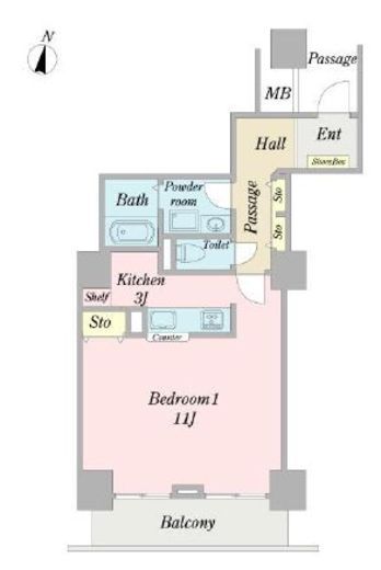 天王洲ビュータワー 809 間取り図