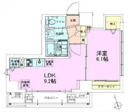駒込レジデンス壱番館 1205 間取り図