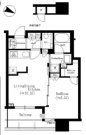 シティタワー大井町 10階 間取り図