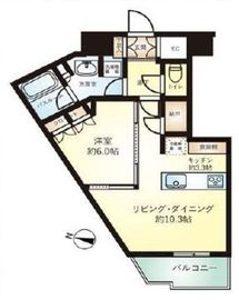 勝どきザ・タワー 46階 間取り図