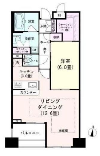 ベラカーサ秋葉原 5階 間取り図