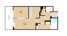 プラウド新宿牛込柳町 3階 間取り図