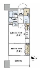 シティタワー銀座東 11階 間取り図