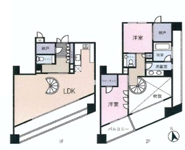 ラヴォーグ南青山 12階 間取り図