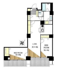 六本木ファーストプラザ 6階 間取り図