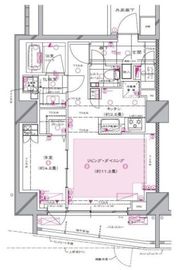 ディアナコート御苑内藤町 1階 間取り図