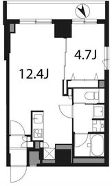 アンソレイエ柿の木坂 203 間取り図