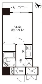 グランパレス南麻布仙台坂 702 間取り図