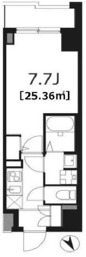 アンソレイエ柿の木坂 302 間取り図