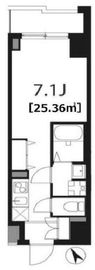 アンソレイエ柿の木坂 202 間取り図