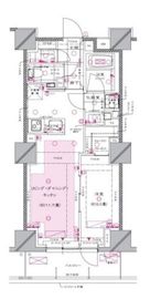 ディアナコート御苑内藤町 4階 間取り図