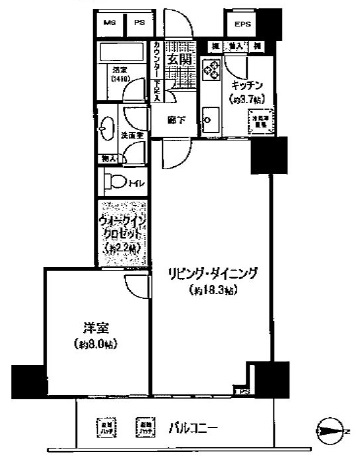 グランドメゾン恵比寿の杜 7階 間取り図