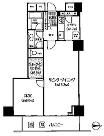 グランドメゾン恵比寿の杜 7階 間取り図