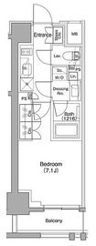 ザ・パークハビオ碑文谷 1002 間取り図