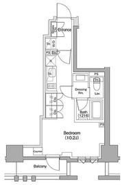 ザ・パークハビオ碑文谷 203 間取り図