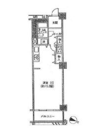 アクティ目黒駅前 1号棟 702 間取り図