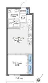 La Douceur巣鴨West (ラドゥセール巣鴨ウエスト) 203 間取り図